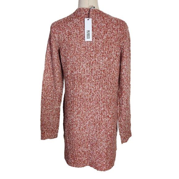 BB Dakota Steve Madden Odetta Open Cardigan Rust New With Tags Women's Size S - Picture 3 of 15